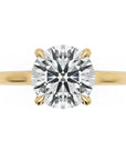 Inel de Logodnă din Aur 18k cu Diamant Creat în Laborator Solitaire Rotund de 1.5 ct din 18k Aur Galben - Castelo.ro