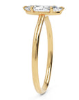 Inel de Logodnă L'Eterne din Aur 18k cu Moissanite Marquise de 0.8 ct din 18k Aur Galben - Castelo.ro
