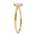 Inel de Logodnă Enigma din Aur 18k Solitaire Oval de 0.8 ct din 18k Aur Galben - Castelo.ro