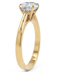 Inel de Logodnă Solitaire Cushion din Aur 14k cu Moissanit de 1.4 ct din 14k Aur Galben - Castelo.ro