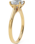 Inel de Logodnă Duchesse Carrée din Aur 14k cu Moissanite Pătrat cu Tăietură Emerald de 1.47 ct din 14k Aur Galben - Castelo.ro