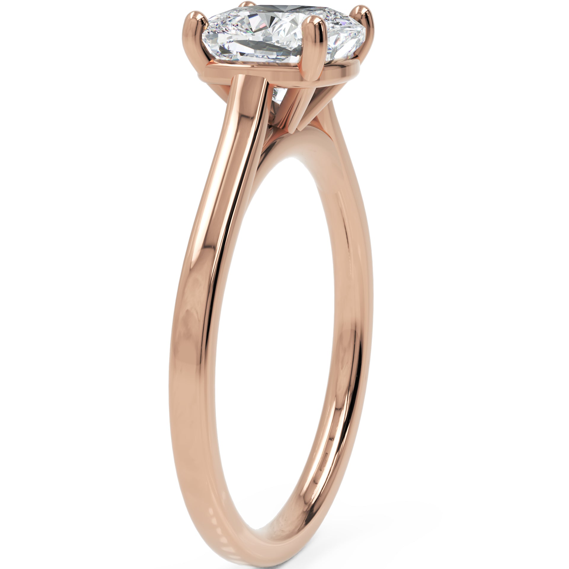 Inel de Logodnă Duchesse Céleste din Aur 14k cu Moissanite Cushion de 1.53 ct