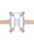 Inel de Logodnă Duchesse Émeraude din Aur 14k cu Moissanite Smarald de 1.48 ct din 14k Aur Roz - Castelo.ro