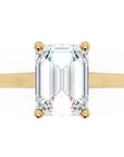 Inel de Logodnă Duchesse Émeraude din Aur 14k cu Moissanite Smarald de 1.48 ct din 14k Aur Galben - Castelo.ro