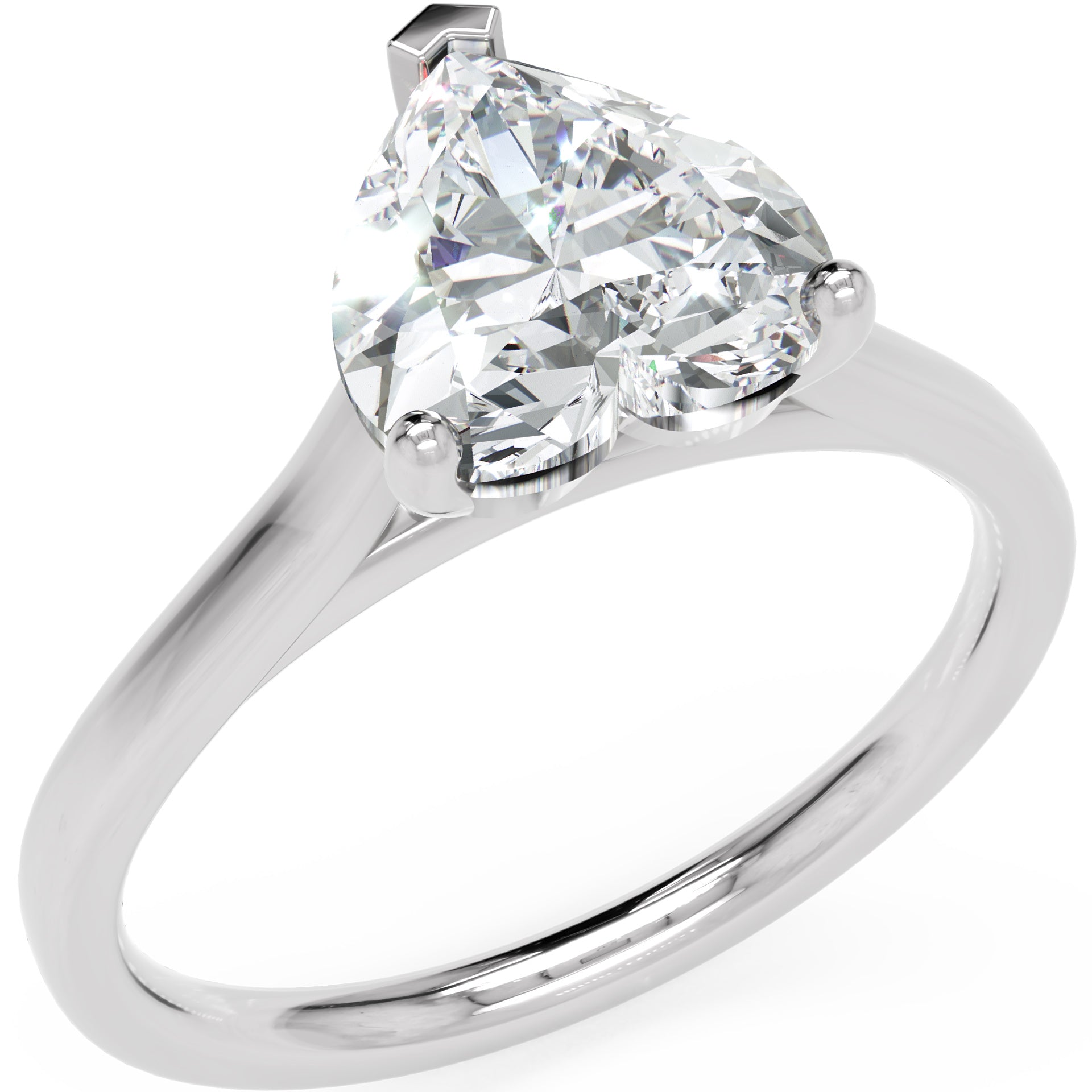 Inel de Logodnă Duchesse Cœur cu Diamant Natural Inimă de 1.50 ct