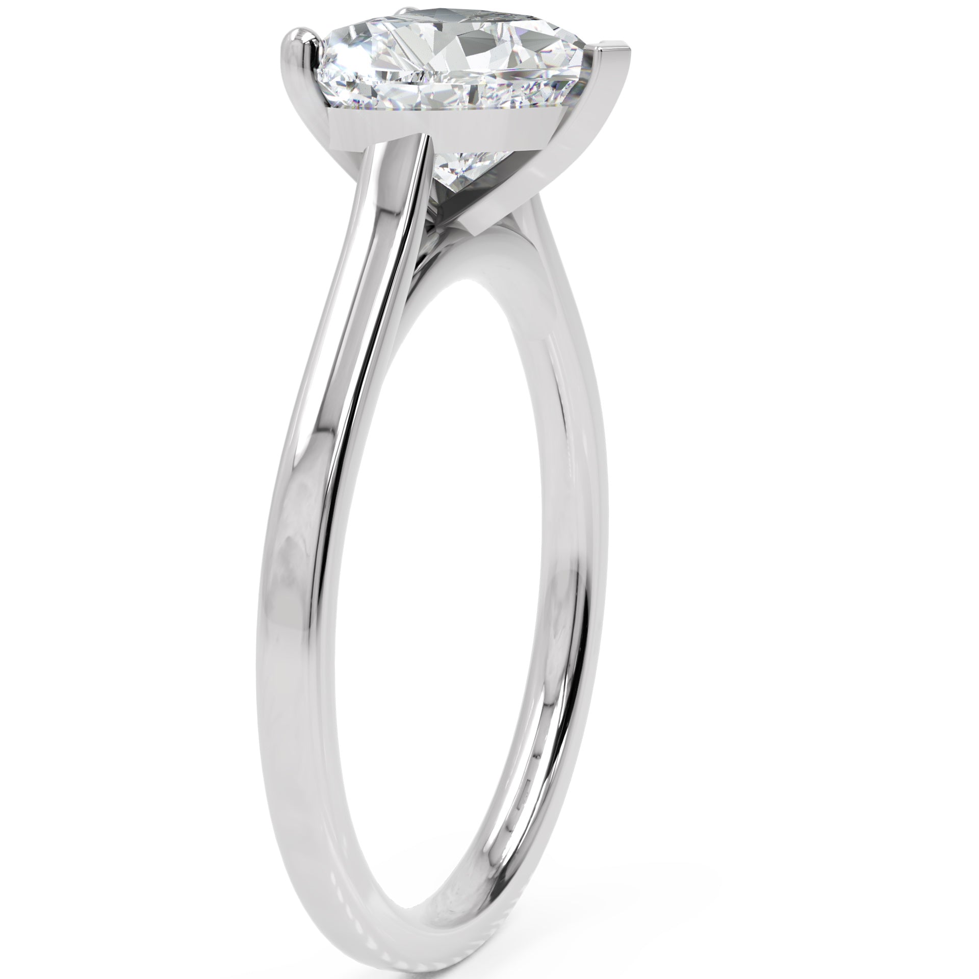 Inel de Logodnă Duchesse Cœur cu Diamant Natural Inimă de 1.50 ct