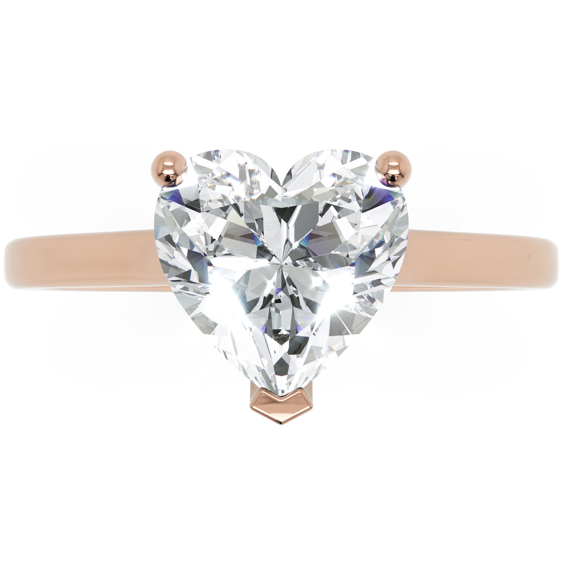 Inel de Logodnă Duchesse Cœur cu Diamant Natural Inimă de 1.50 ct