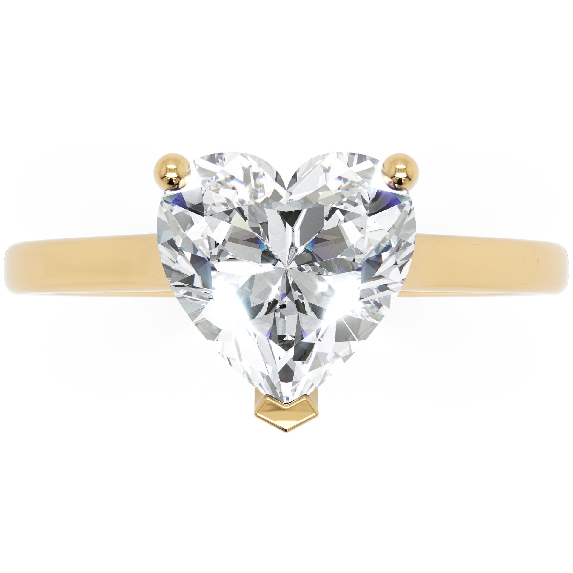 Inel de Logodnă Duchesse Cœur cu Diamant Natural Inimă de 1.50 ct