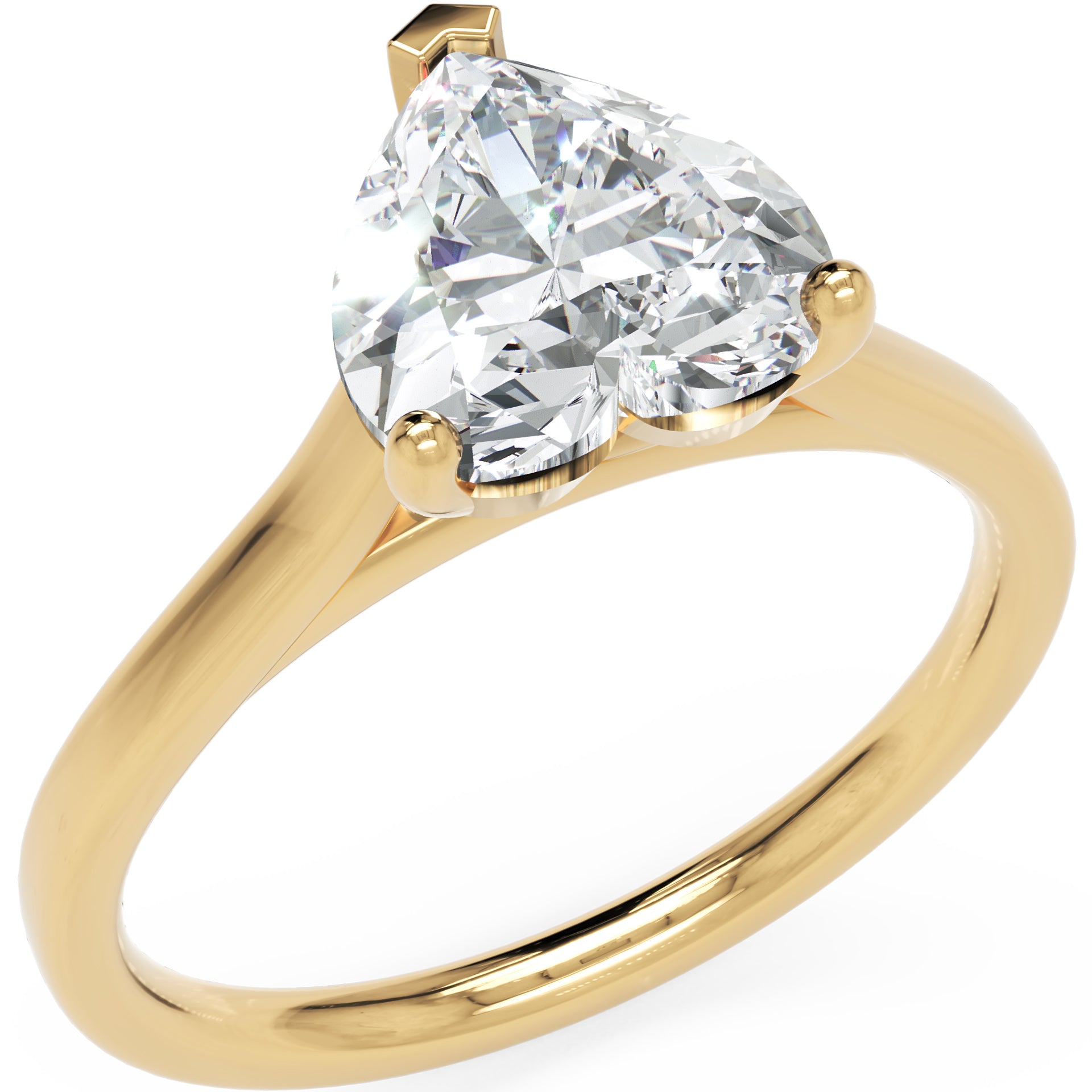 Inel de Logodnă Duchesse Cœur cu Diamant Natural Inimă de 1.50 ct