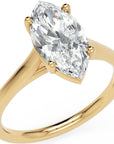 Inel de Logodnă Duchesse Élancée din Aur 14k cu Moissanite Marquise de 1.46 ct din 14k Aur Galben - Castelo.ro
