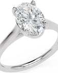 Inel de Logodnă Duchesse Éléonore din Aur 14k cu Moissanite Oval de 1.45 ct