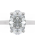 Inel de Logodnă Duchesse Éléonore din Aur 14k cu Moissanite Oval de 1.45 ct