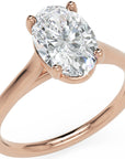 Inel de Logodnă Duchesse Éléonore din Aur 14k cu Moissanite Oval de 1.45 ct