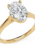 Inel de Logodnă Duchesse Éléonore din Aur 14k cu Moissanite Oval de 1.45 ct