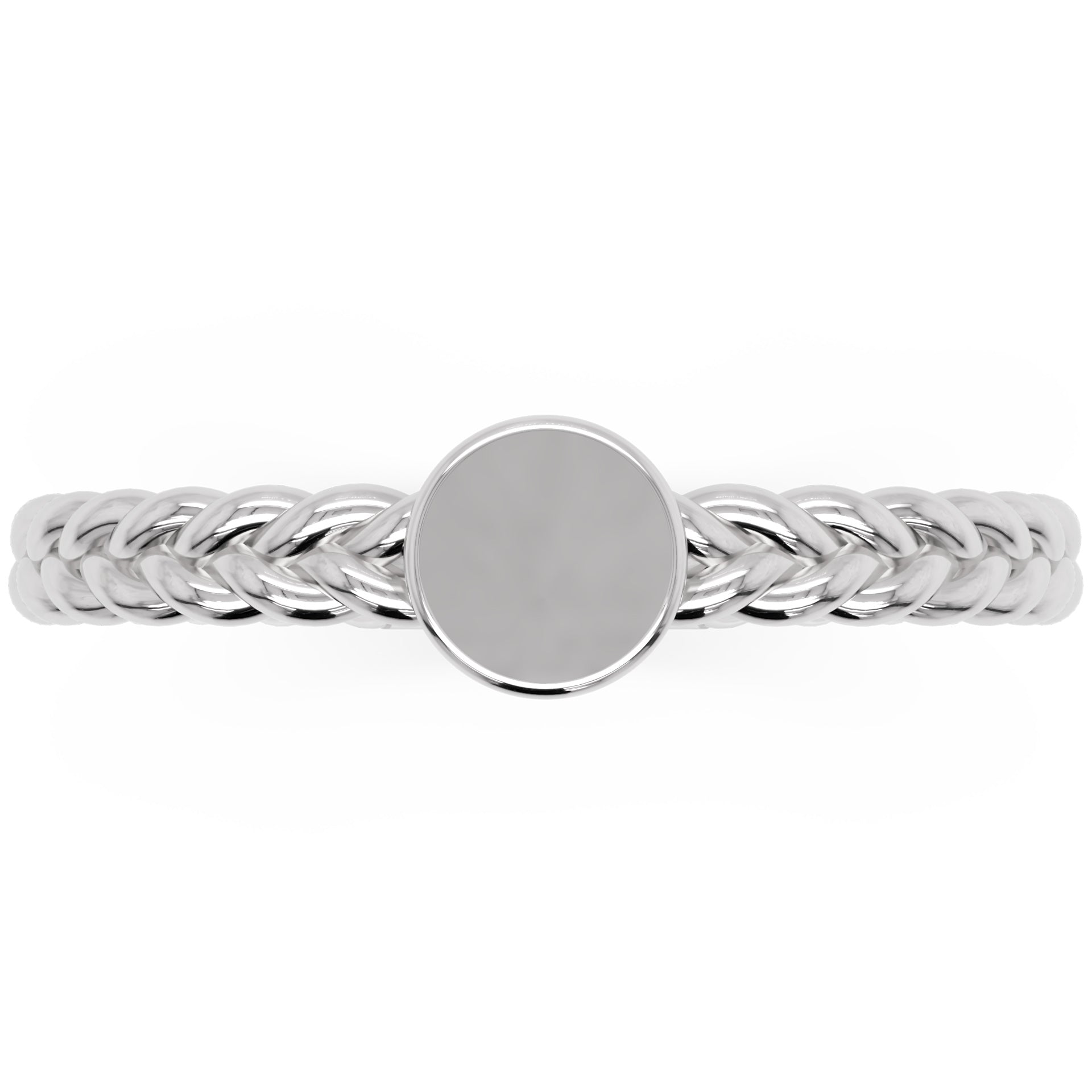 Inel Éloise Minimalist din Aur 14k din 14k Aur Alb - Castelo.ro