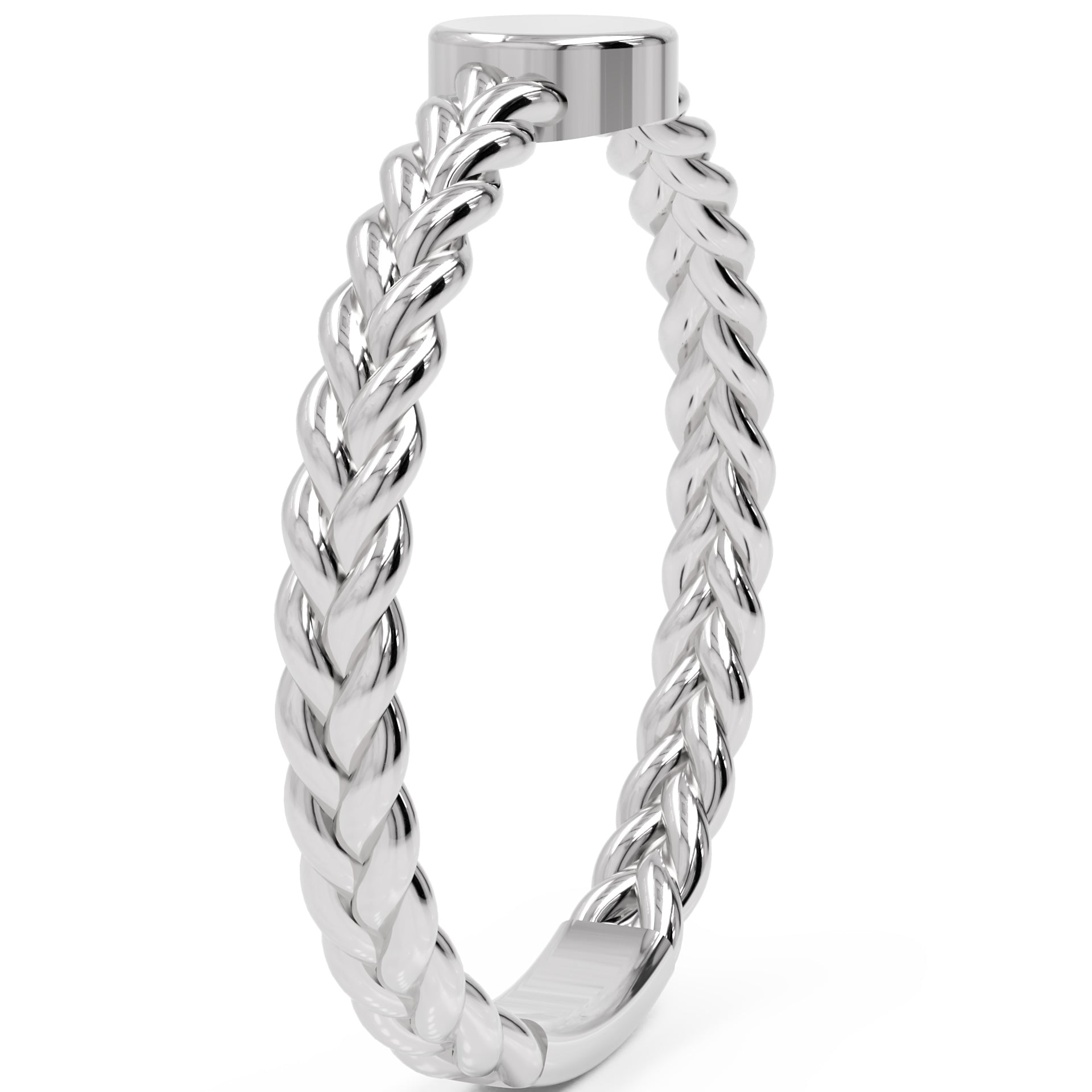 Inel Éloise Minimalist din Aur 14k din 14k Aur Alb - Castelo.ro