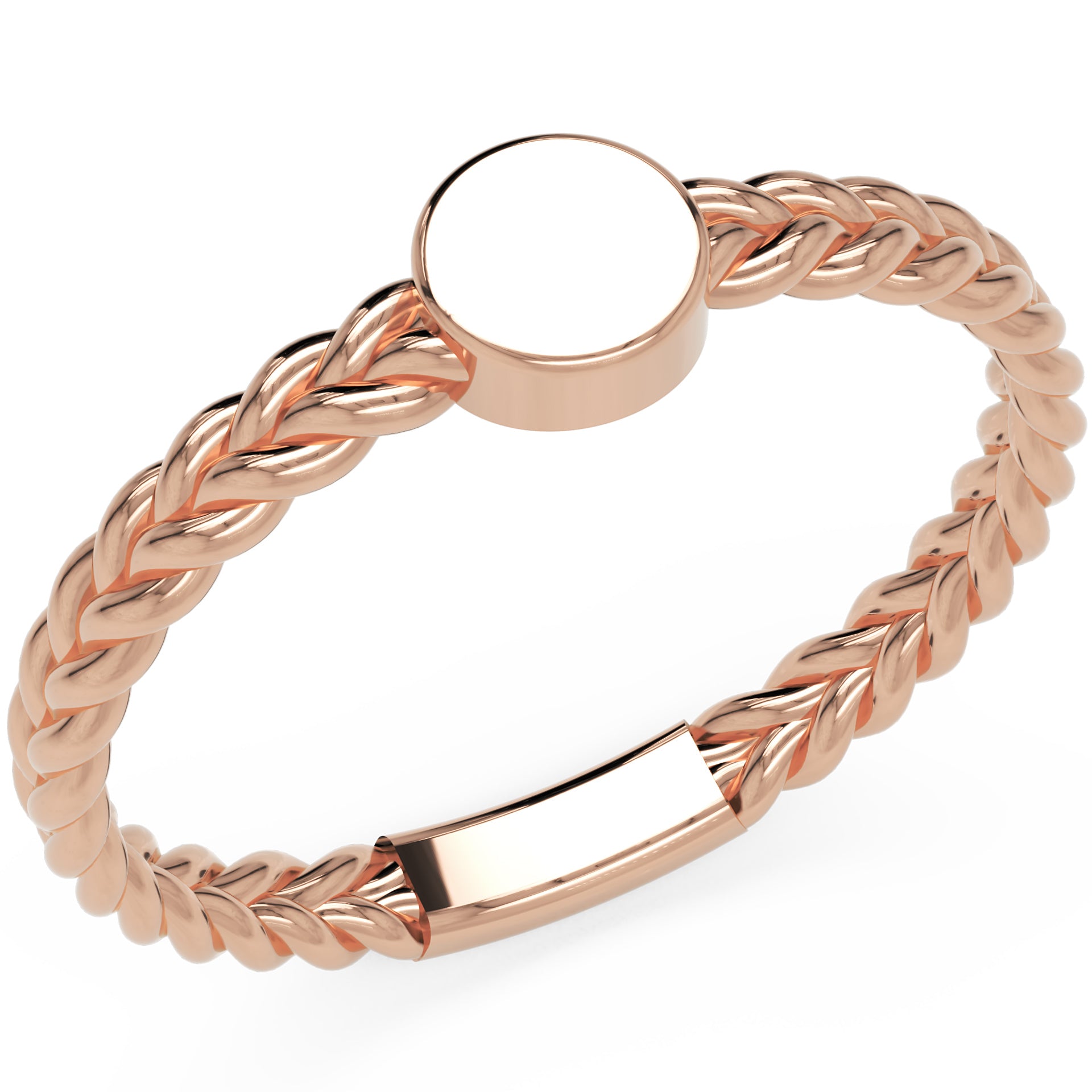 Inel Éloise Minimalist din Aur 14k din 14k Aur Roz - Castelo.ro
