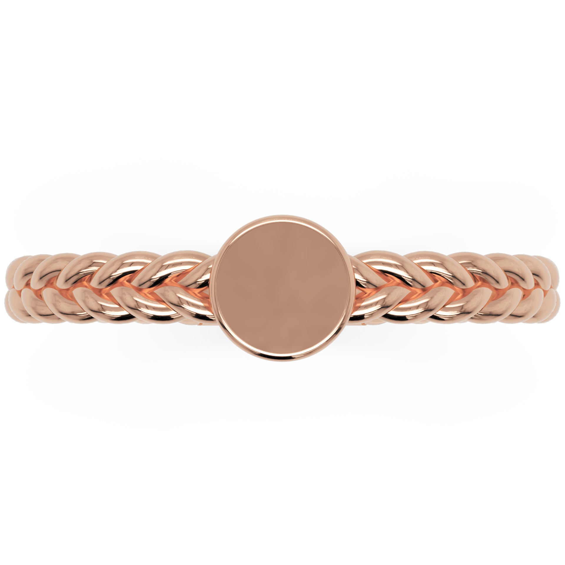 Inel Éloise Minimalist din Aur 14k din 14k Aur Roz - Castelo.ro