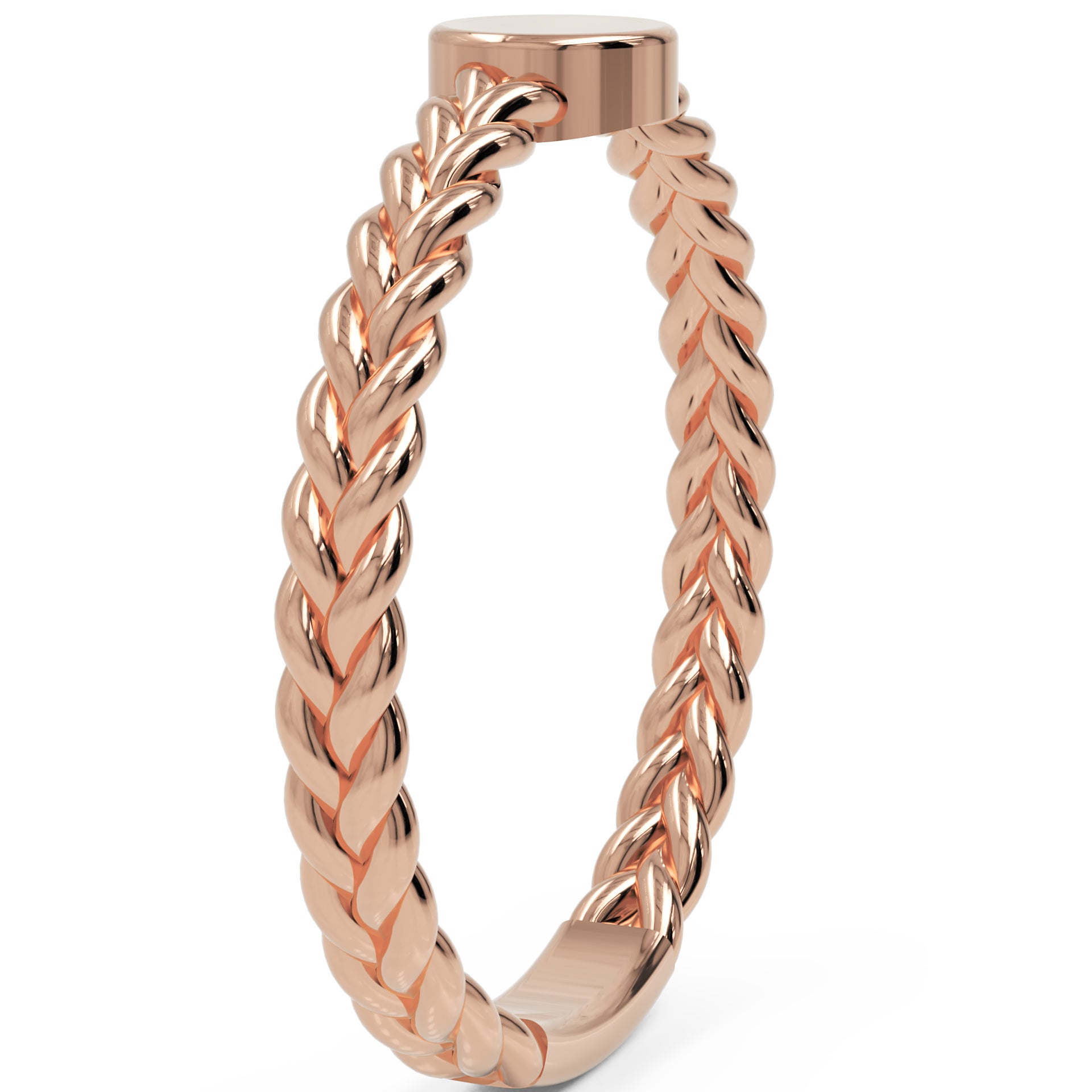 Inel Éloise Minimalist din Aur 14k din 14k Aur Roz - Castelo.ro