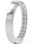 Inel Victoire Tressé Minimalist din Aur 14k din 14k Aur Alb - Castelo.ro