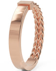 Inel Victoire Tressé Minimalist din Aur 14k din 14k Aur Roz - Castelo.ro