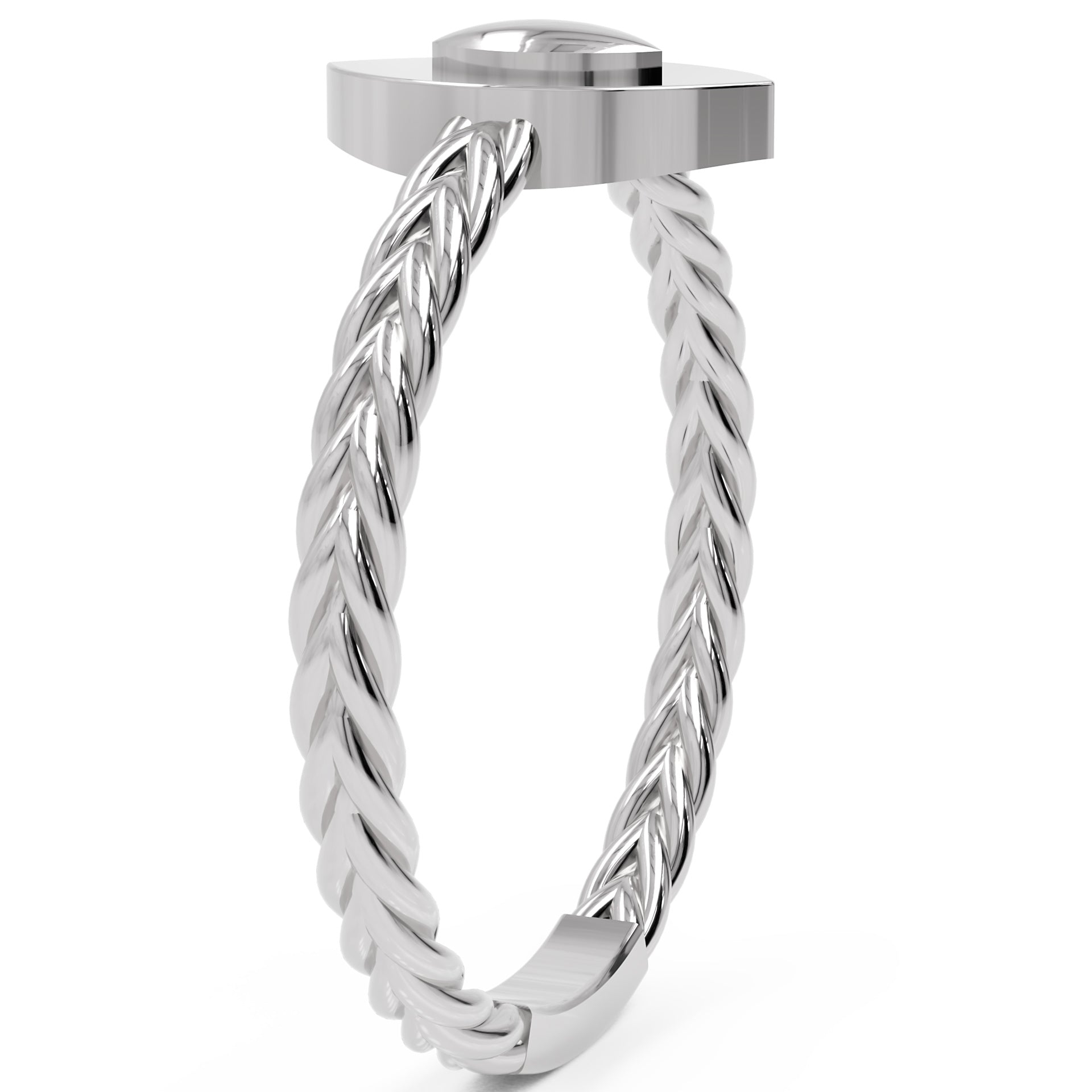 Inel Éléonore Marquise Minimalist din Aur 18k din Platina - Castelo.ro