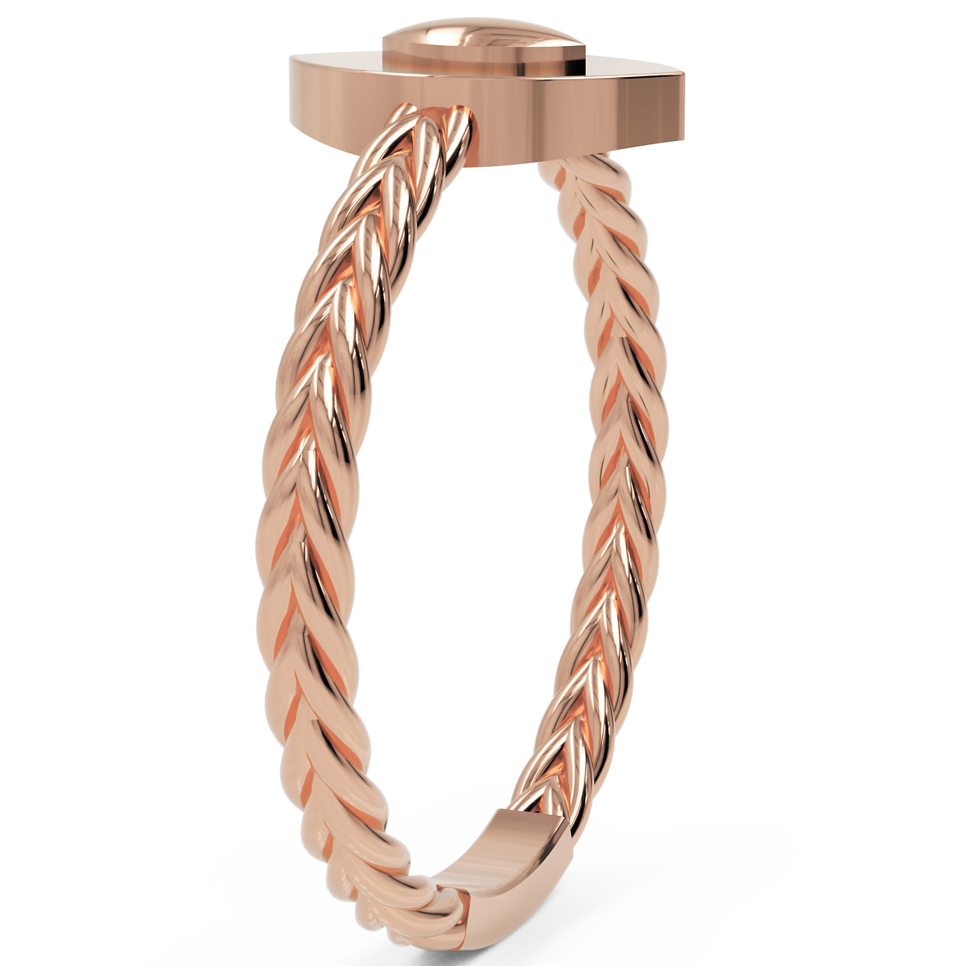 Inel Éléonore Marquise Minimalist din Aur 18k din 18k Aur Roz - Castelo.ro