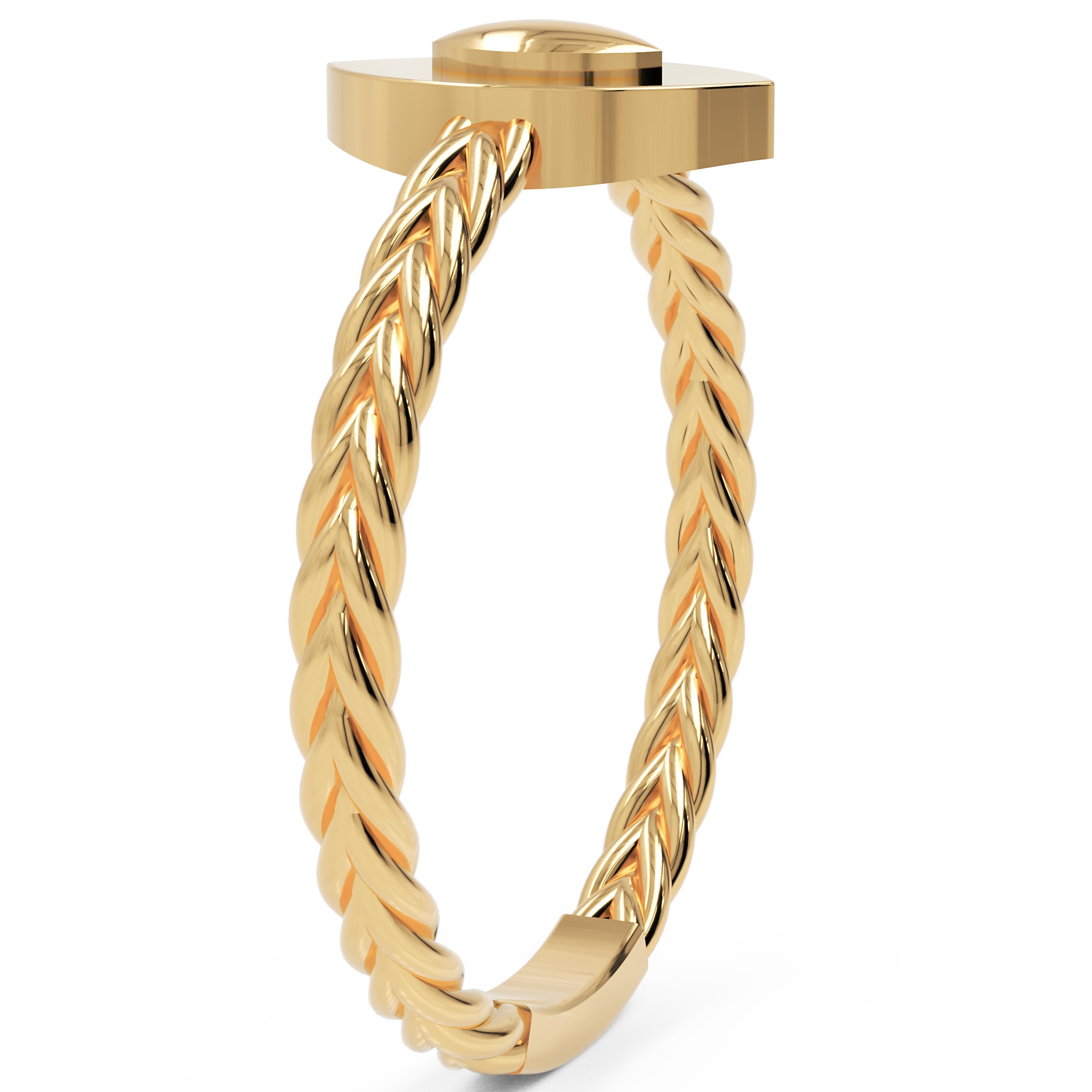 Inel Éléonore Marquise Minimalist din Aur 18k din 18k Aur Galben - Castelo.ro