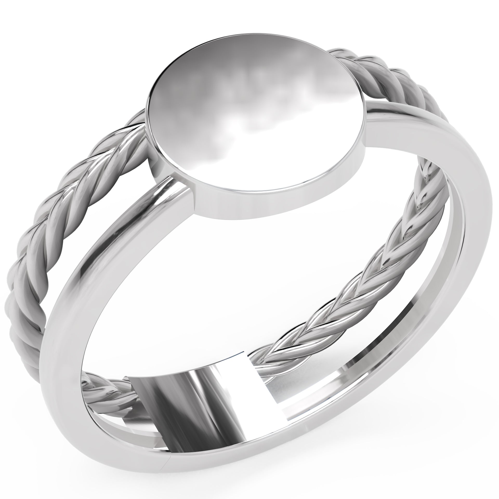 Inel Clémence Minimalist din Aur 18k din Platina - Castelo.ro