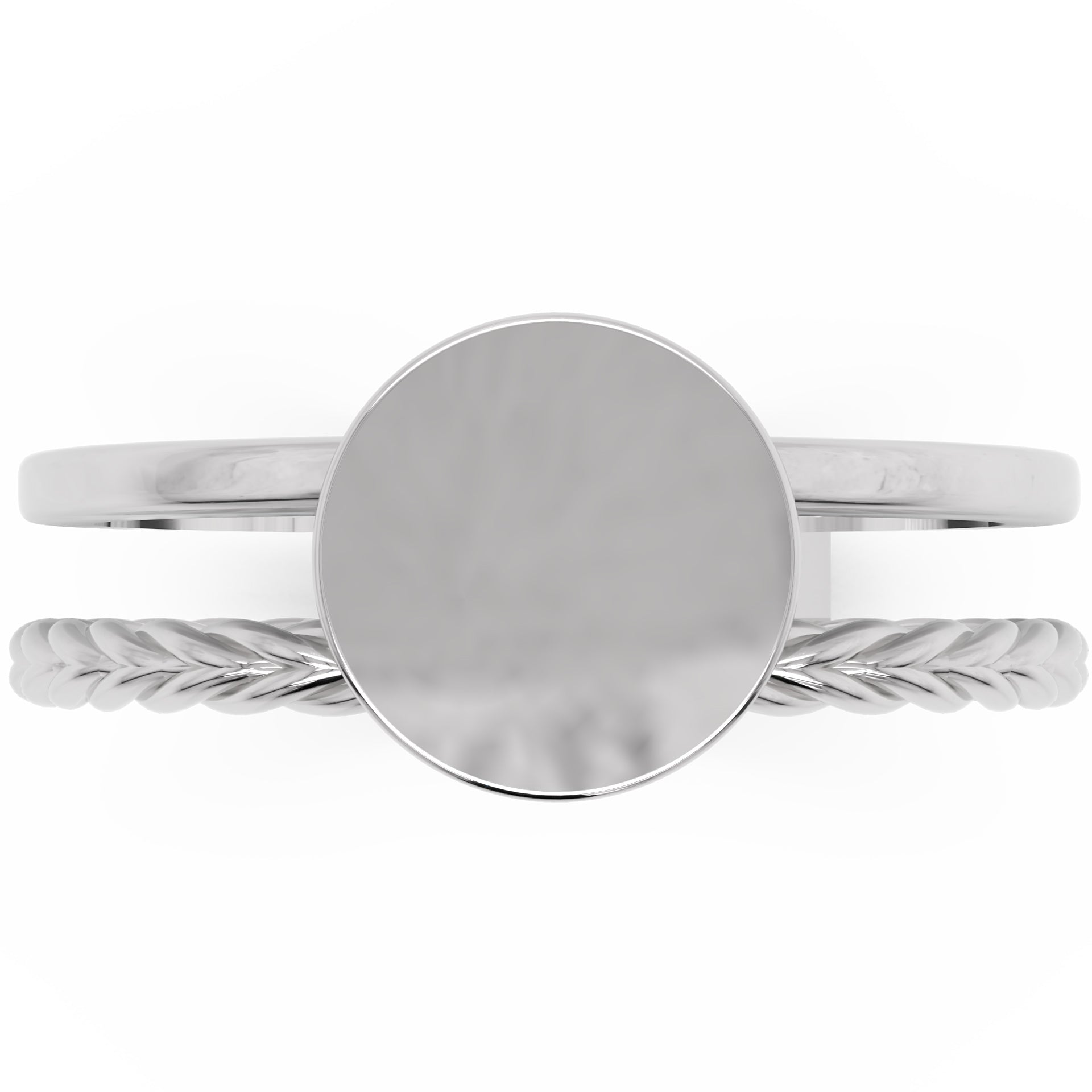 Inel Clémence Minimalist din Aur 18k din Platina - Castelo.ro