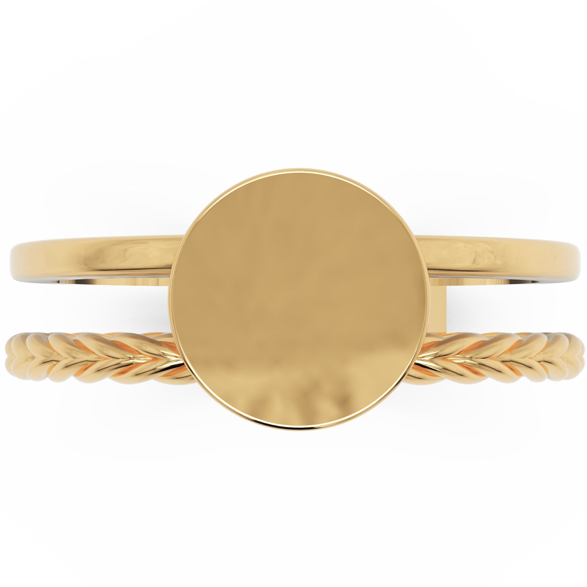 Inel Clémence Minimalist din Aur 18k din 18k Aur Galben - Castelo.ro
