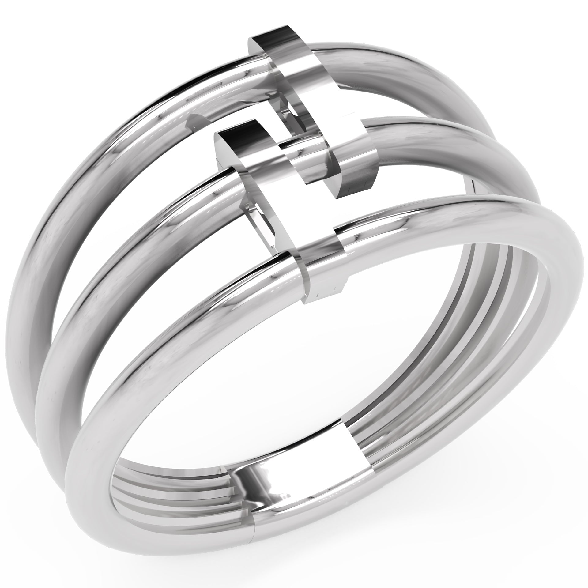 Inel Célestine Minimalist din Aur 14k din 14k Aur Alb - Castelo.ro