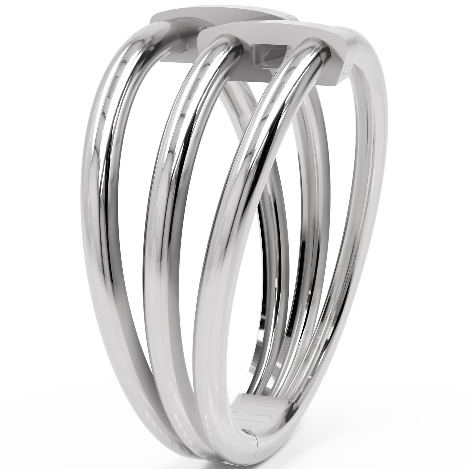 Inel Célestine Minimalist din Aur 14k din 14k Aur Alb - Castelo.ro