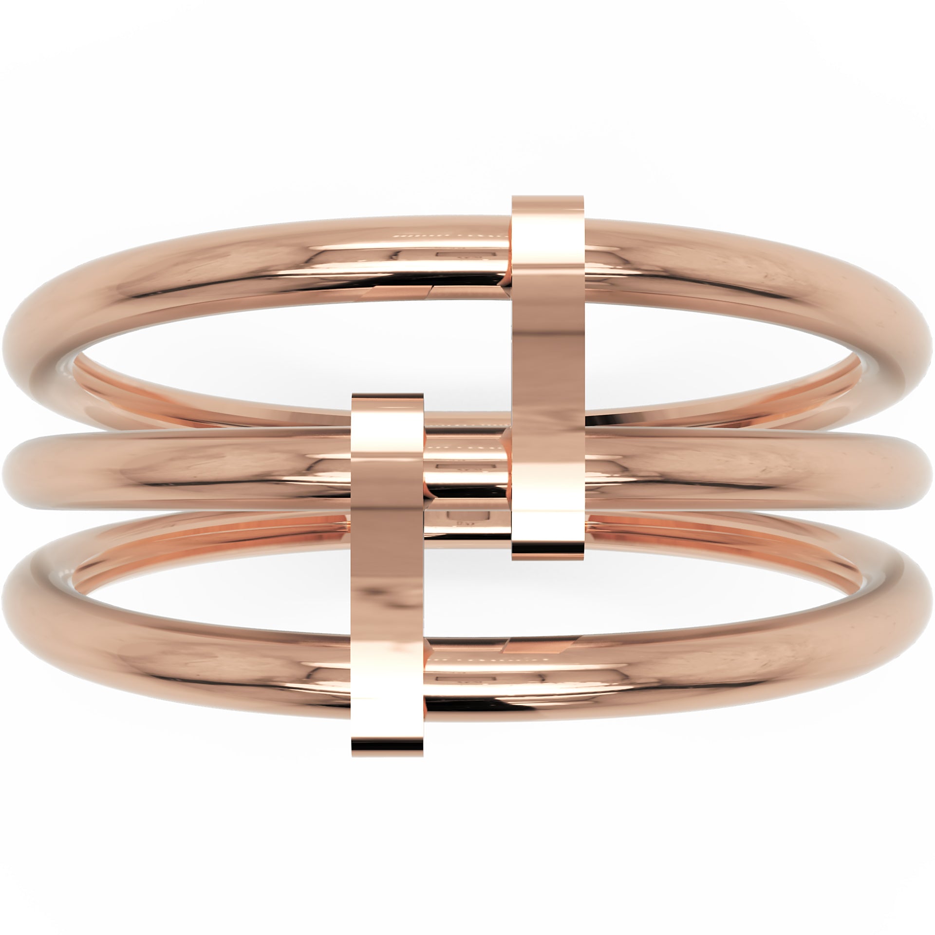 Inel Célestine Minimalist din Aur 14k din 14k Aur Roz - Castelo.ro
