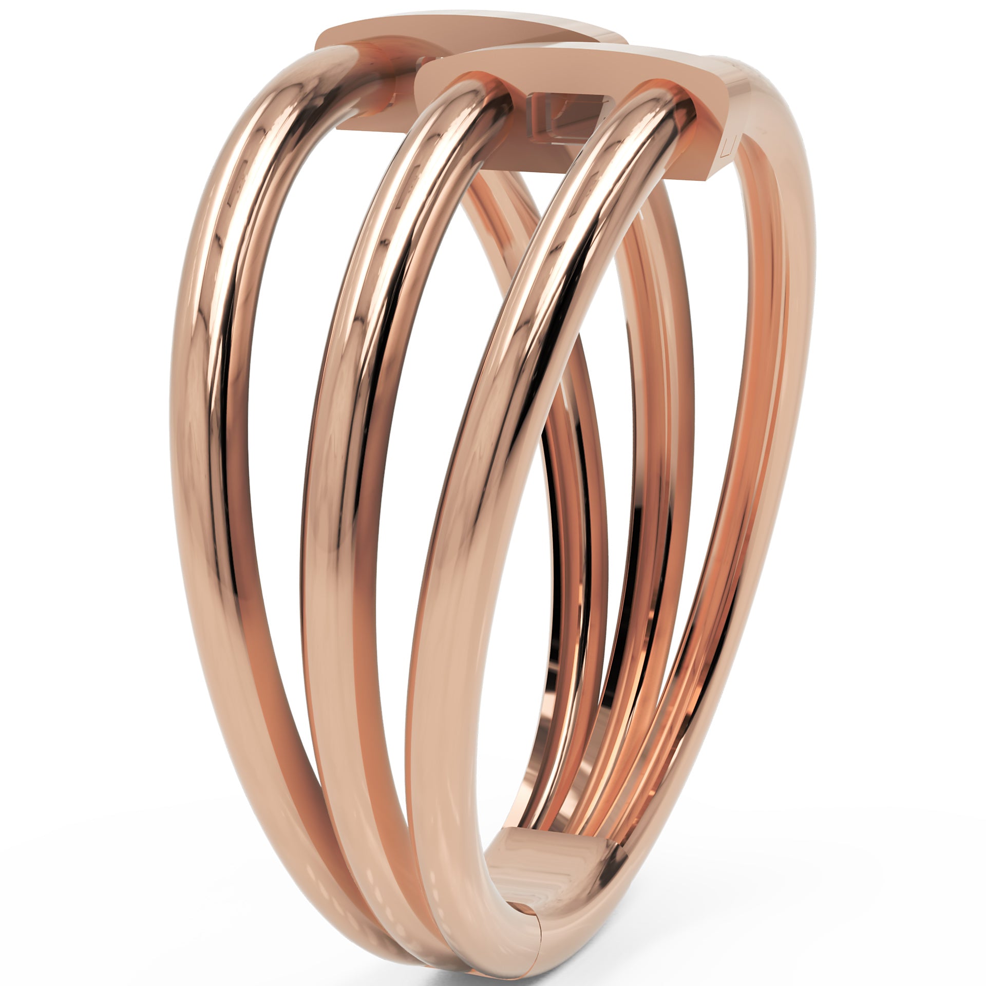 Inel Célestine Minimalist din Aur 14k din 14k Aur Roz - Castelo.ro