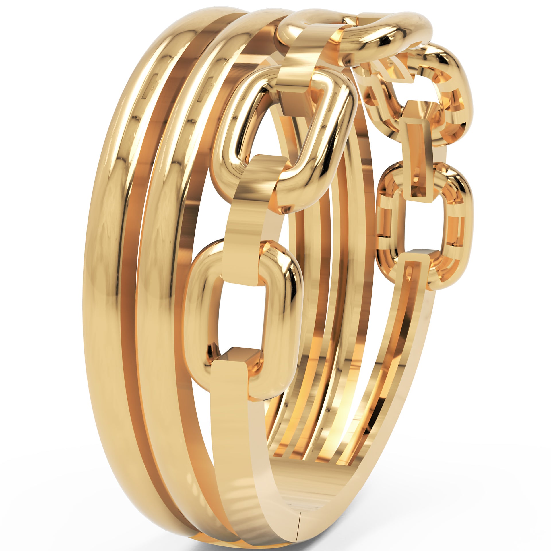 Inel Céleste Tressé Minimalist din Aur 14k din - Castelo.ro