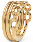 Inel Céleste Tressé Minimalist din Aur 14k din - Castelo.ro