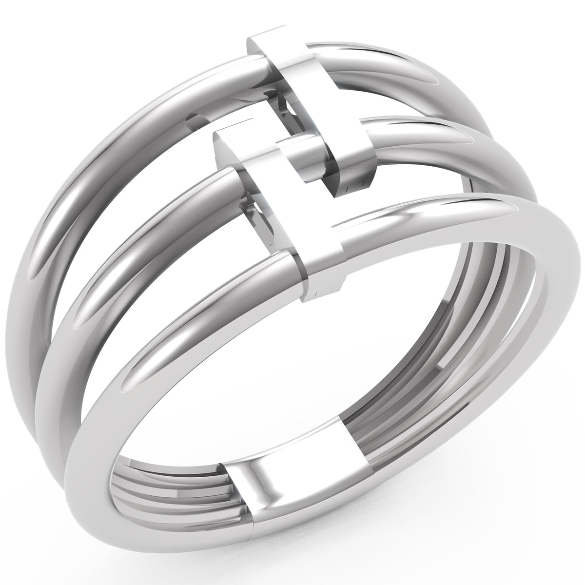Inel Célestine Minimalist din Aur 14k din 14k Aur Alb - Castelo.ro