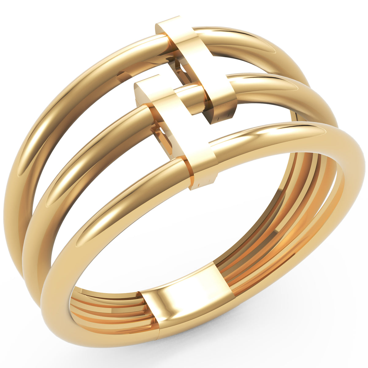 Inel Célestine Minimalist din Aur 14k din 14k Aur Galben - Castelo.ro