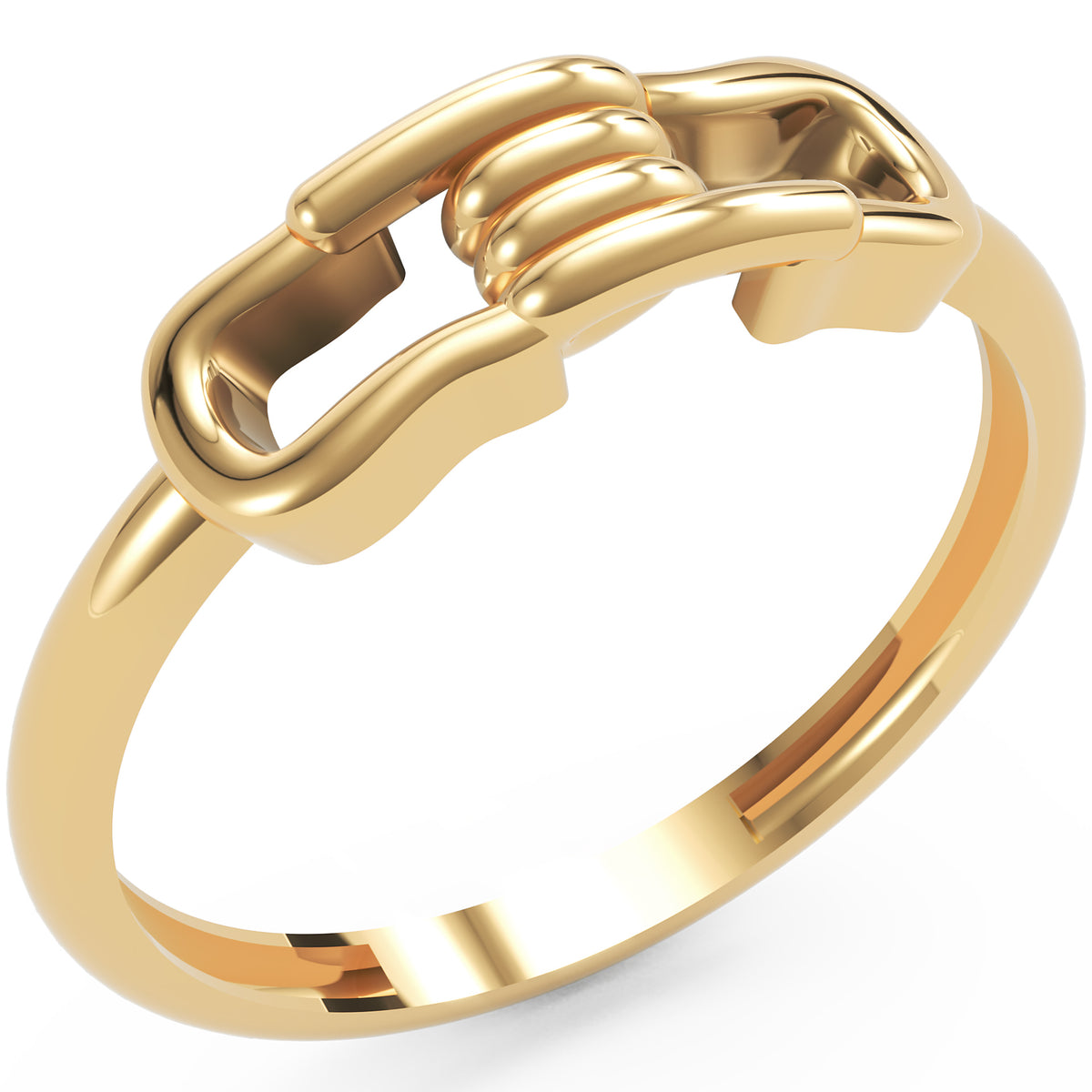 Inel Amélie Tressé Minimalist din Aur 14k din 14k Aur Galben - Castelo.ro