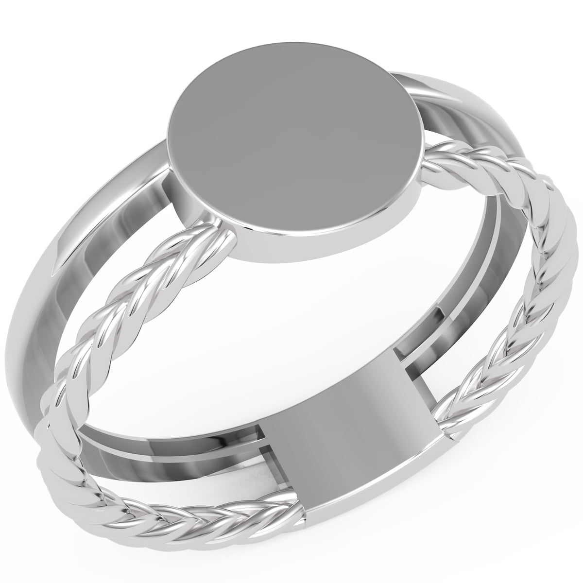Inel Clémence Minimalist din Aur 14k din 14k Aur Alb - Castelo.ro