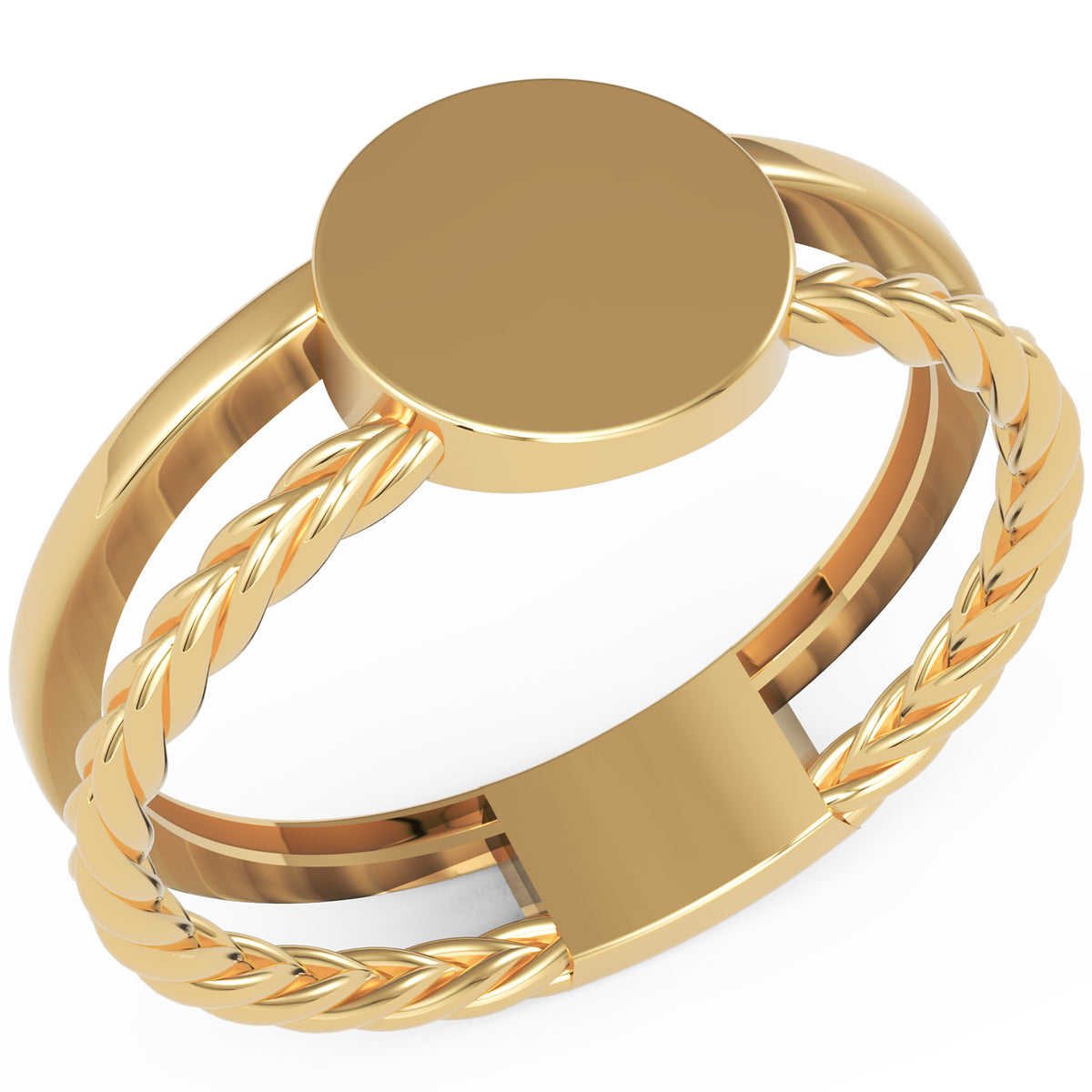 Inel Clémence Minimalist din Aur 14k din 14k Aur Galben - Castelo.ro