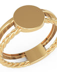 Inel Clémence Minimalist din Aur 14k din 14k Aur Galben - Castelo.ro