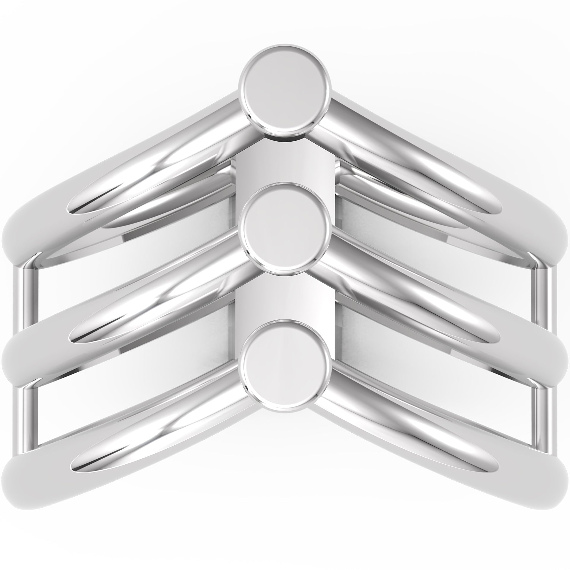 Inel Aurelia Chevron Minimalist din Aur 18k