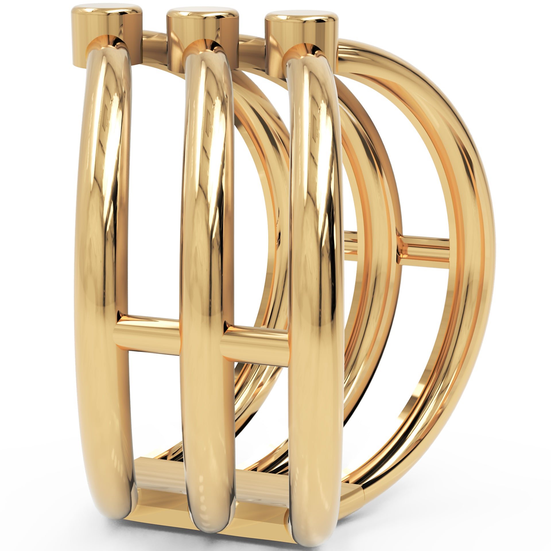 Inel Aurelia Chevron Minimalist din Aur 18k