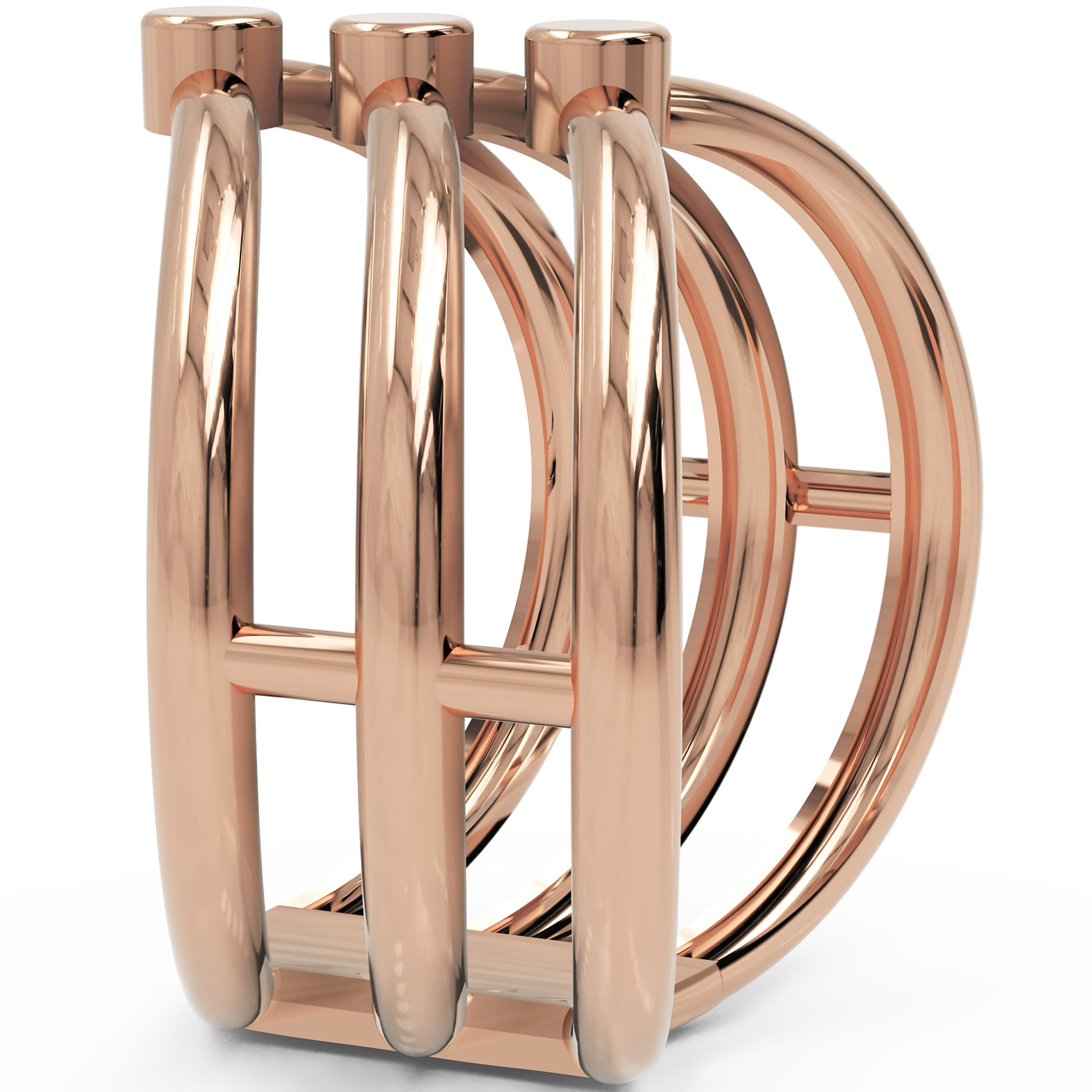 Inel Aurelia Chevron Minimalist din Aur 18k