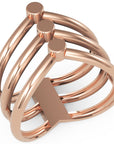 Inel Aurelia Chevron Minimalist din Aur 18k