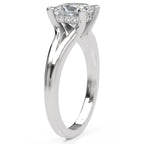 Inel de Logodnă Bourbon din Aur 14k cu Diamant Creat în Laborator Princess de 1.5 ct din 14k Aur Alb - Castelo.ro