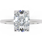 Inel de Logodnă Cambridge din Aur 14k cu Diamant Creat în Laborator Cushion de 1.5 ct din 14k Aur Alb - Castelo.ro