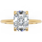 Inel de Logodnă Cambridge din Aur 14k cu Diamant Creat în Laborator Cushion de 1.5 ct din 14k Aur Galben - Castelo.ro